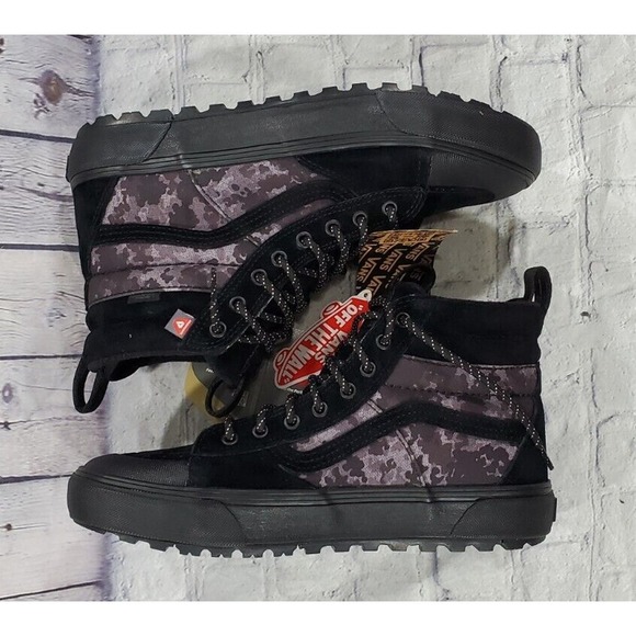 Vans SK8-Hi MTE 2 Black Camo Winter Hiking Boots MENS SIZE 8 - Picture 7 of 9
